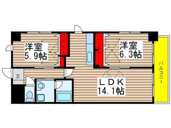 間取図 レジデンスダイヤ