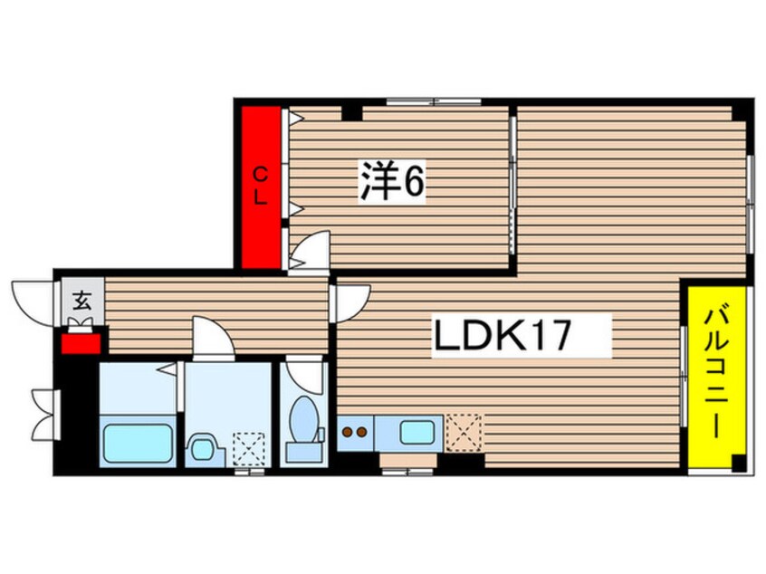 間取図 ブルーハーツ院内