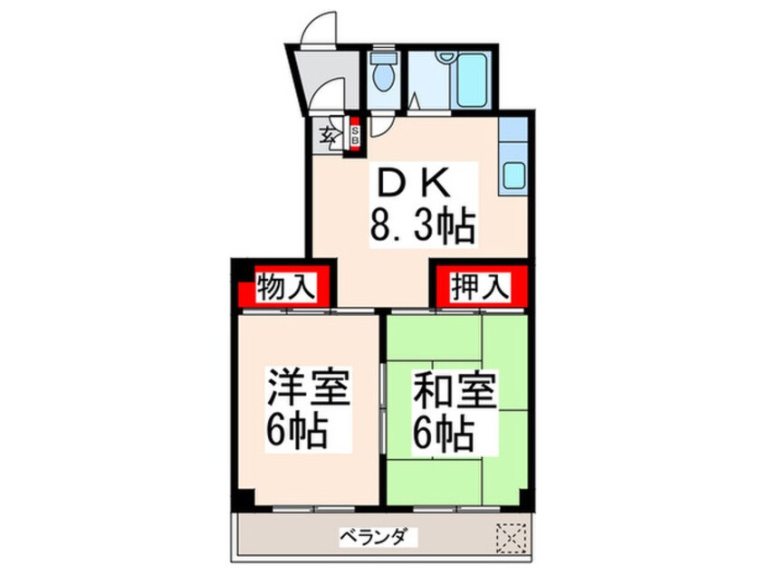 間取図 リバ－サイドマチヤ