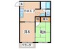 ドミール久里浜 2DKの間取り