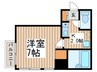 AXIS下町 1Kの間取り