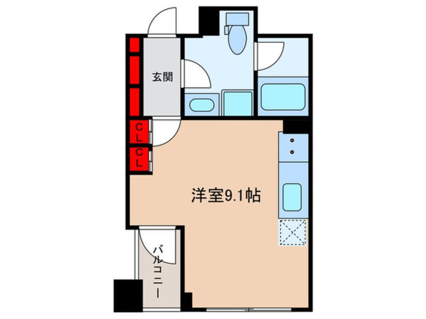 間取図 バウスフラッツ日本橋浜町