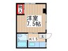 土方コーポⅡ 1Kの間取り