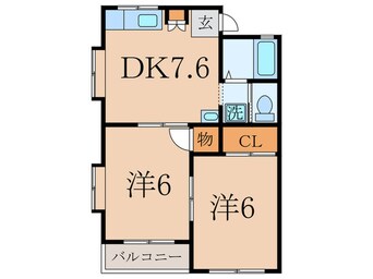 間取図 ブラウンベレ－