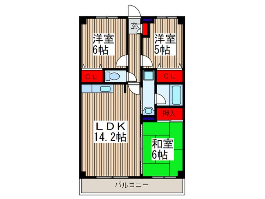 間取図 ドゥムールＮＹ２１