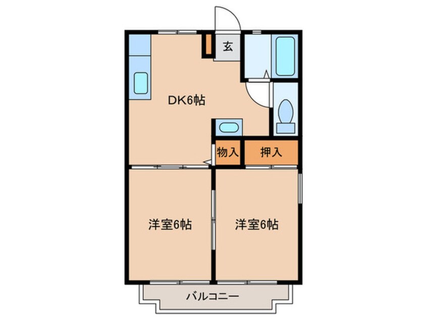 間取図 ヴァンヴェールＫＯＭＩＹＡ