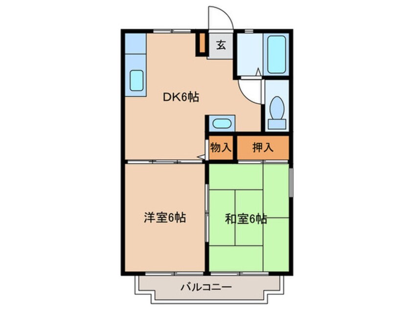 間取図 ヴァンヴェールＫＯＭＩＹＡ