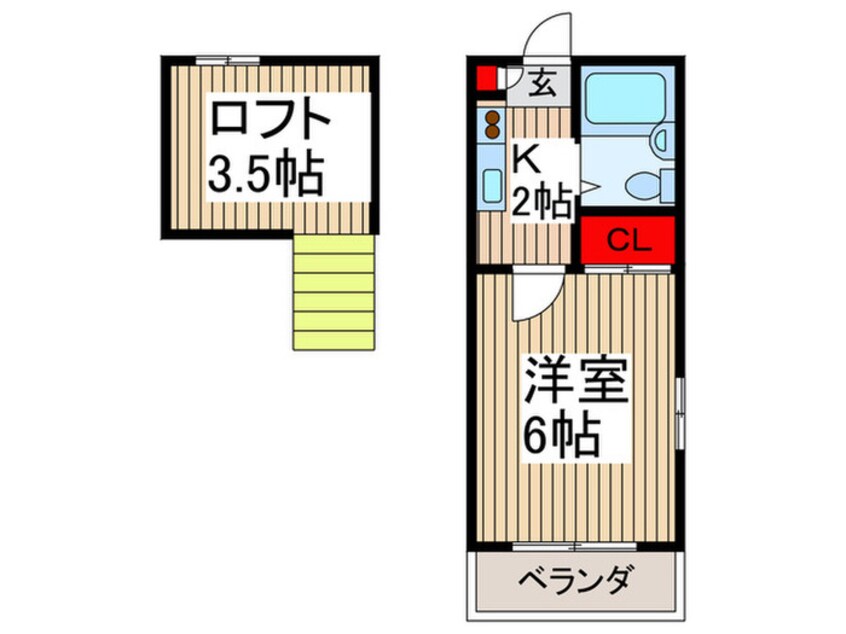 間取図 コスモシティ中浦和