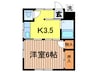 Ｓ．Ｋ岸本 1Kの間取り