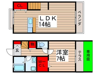 間取図 テラス・ニューウッド