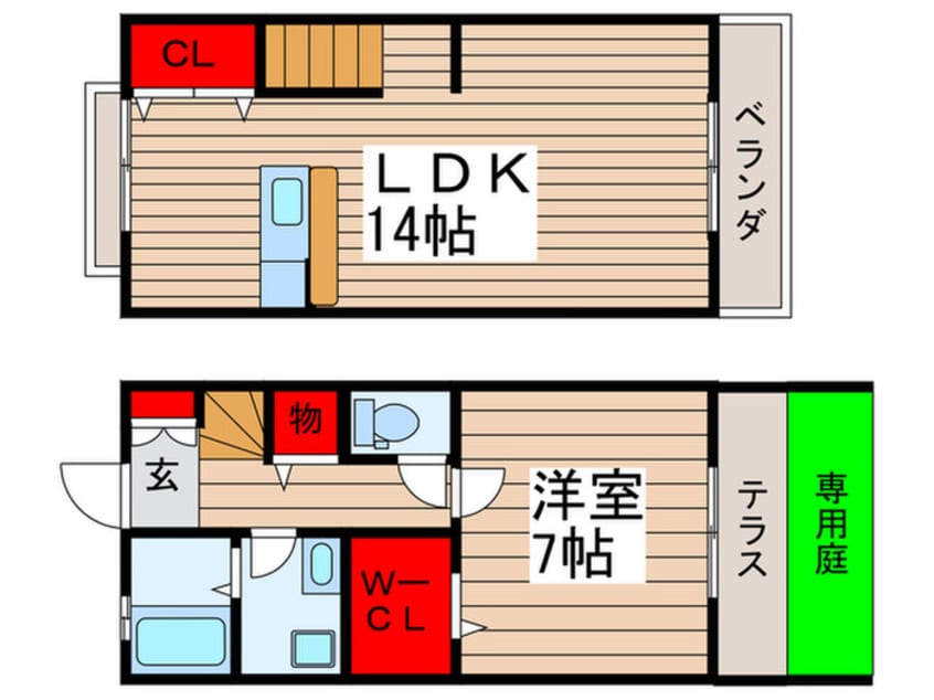 間取図 テラス・ニューウッド