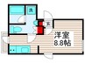 Y‘s－6 1Rの間取り