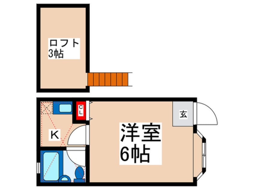間取図 ローズアパートＲ５９番館