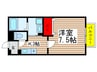 エスポワール 1Kの間取り