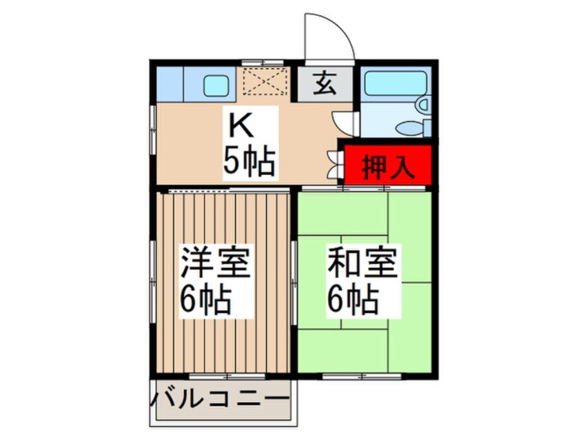 間取図 山田コーポ