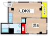横山ビル 1LDKの間取り