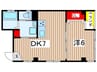 横山ビル 1DKの間取り