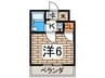 ジョルジュ磯子 1Kの間取り