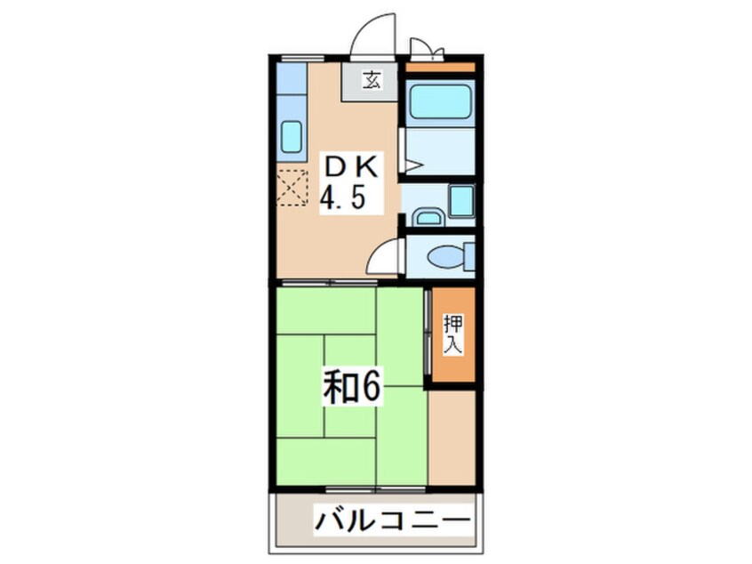 間取図 サンライフ麻溝台