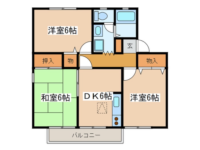 間取り図 チャコ－ルハイツＡ
