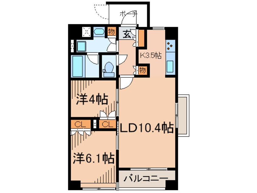 間取図 ＰａｒｋＡｘｉｓ三宿