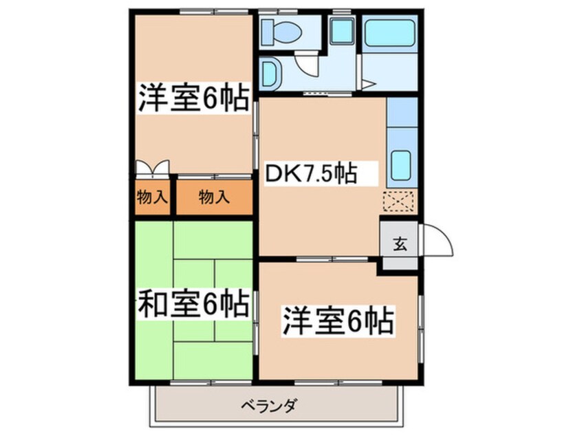 間取図 いちごハイツⅠ