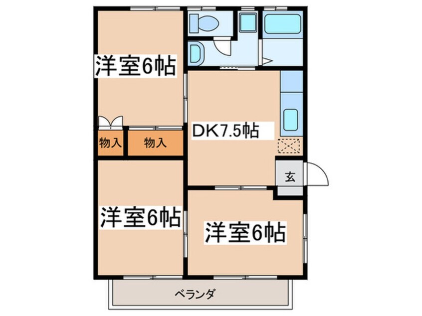 間取図 いちごハイツⅠ