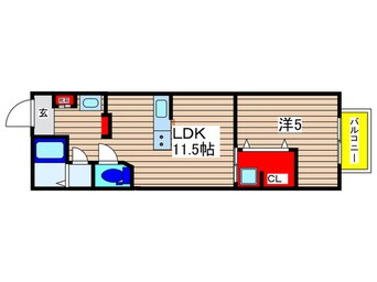 間取図 仮)Like作草部セカンド