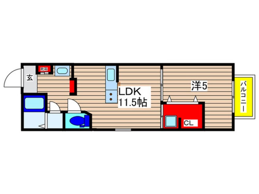 間取図 仮)Like作草部セカンド