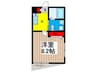シャンブル 1Kの間取り