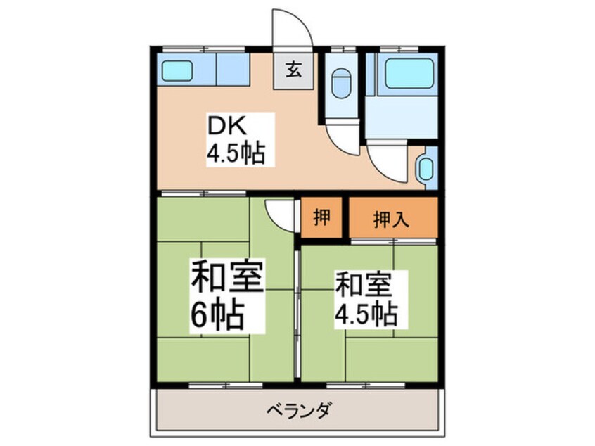 間取図 常和荘