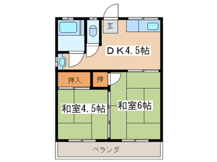 間取図 常和荘