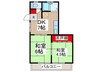 井上建築コーポ 2DKの間取り