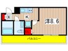 ロックス新百合ヶ丘 1Kの間取り