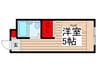 ドミトリ市川 1Rの間取り