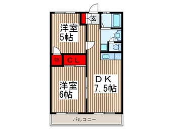 間取図 一丁田ハイツ
