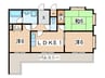 HILLSIDE KURATA 3LDKの間取り