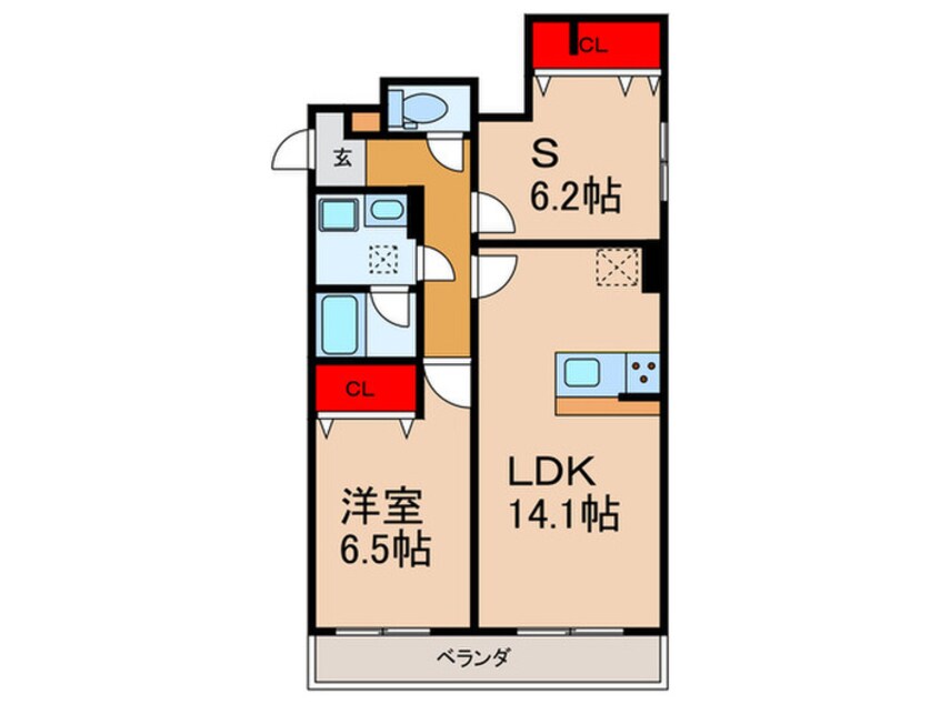 間取図 ラ　フィーグⅡ