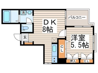 間取図 西早稲田ハイツ（201）