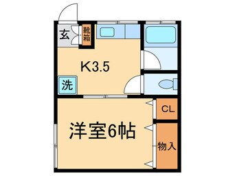 間取図 ハイツ中川