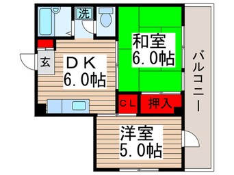 間取図 シェルズ山本