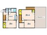 18畳バルコニーから海が見える家 3Kの間取り
