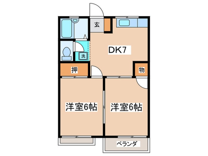 間取り図 ミナモトハイツ