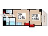 ＧＲＡＦ馬橋 1DKの間取り