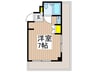 サンライト港南台 1Rの間取り
