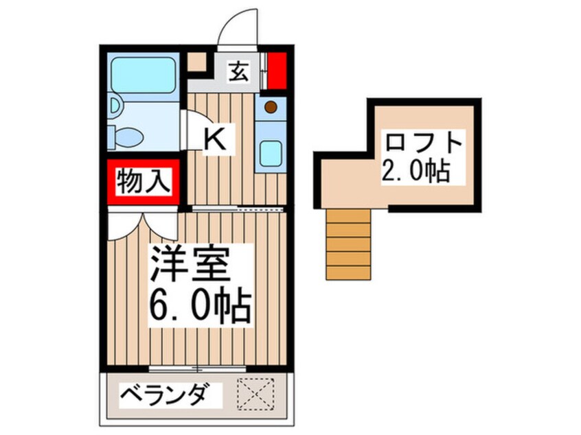 間取図 コーポ翠