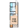 サンクレール 1Rの間取り