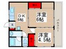 コーポながい 2DKの間取り