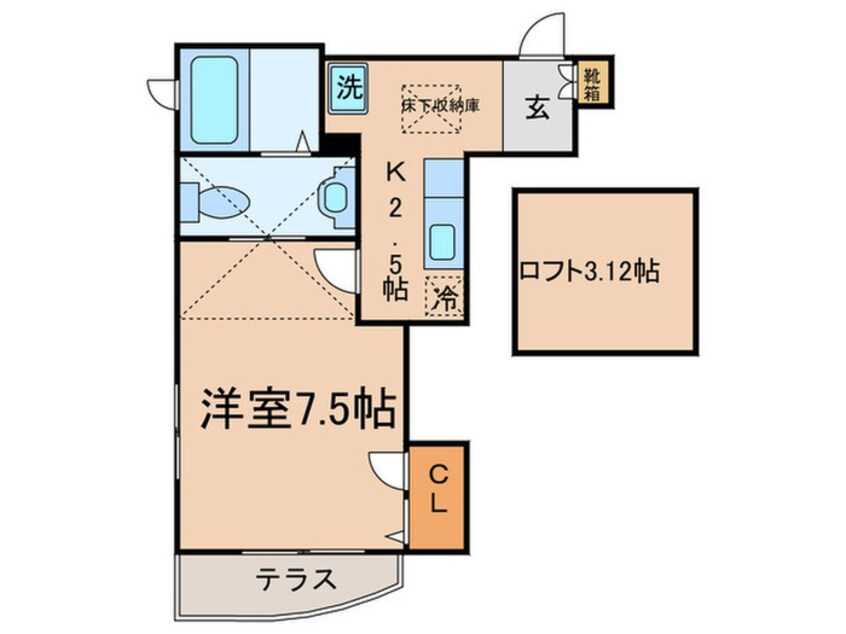 間取図 ＣＨＡＴ＠Ｋａｊｉｇａｙａ