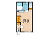 Ｋハウス 1Rの間取り